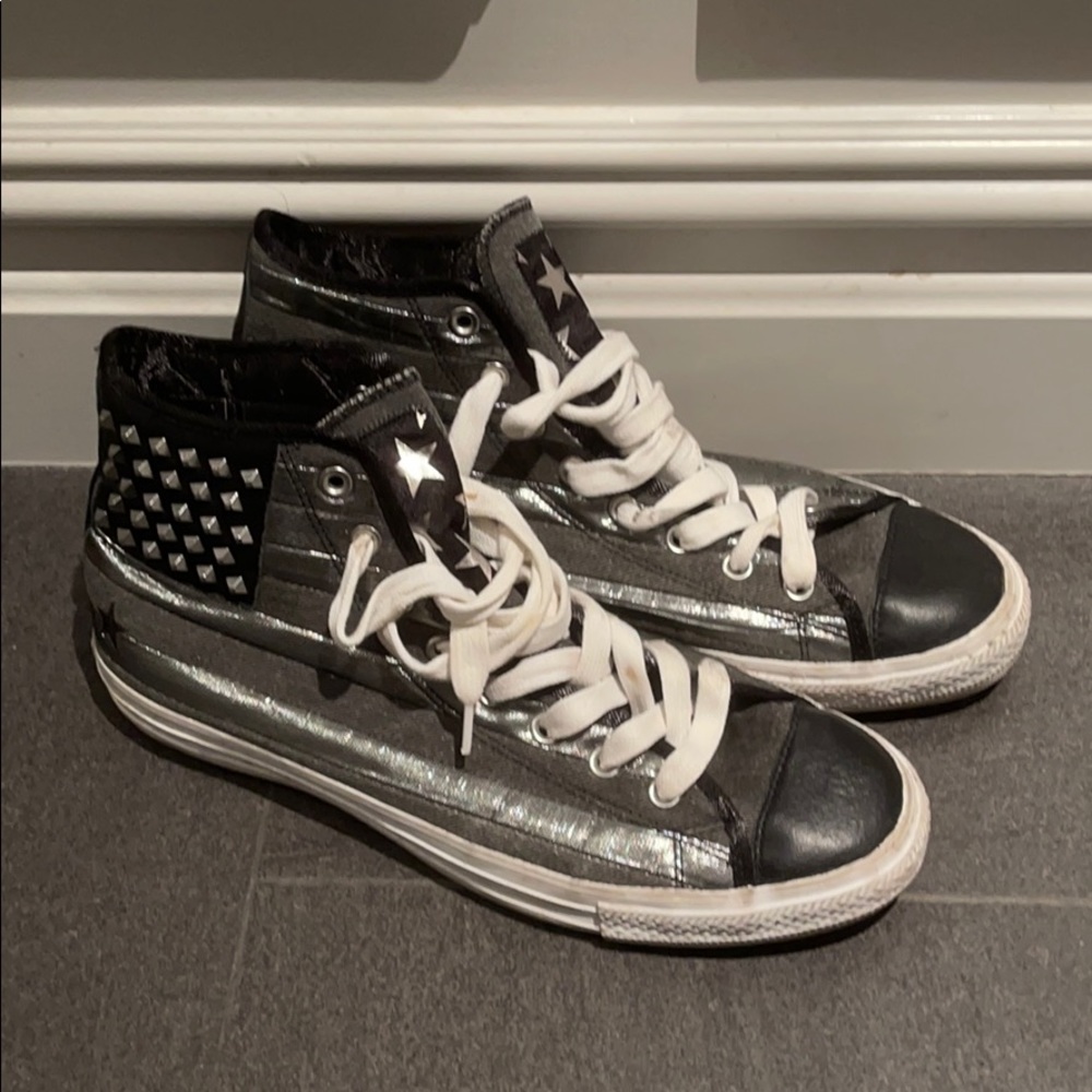 Converse USA flag high tops